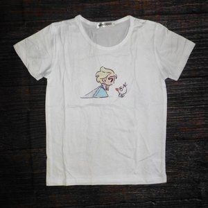 Fozen Elsa Olaf Girls Short Sleeve Shirt